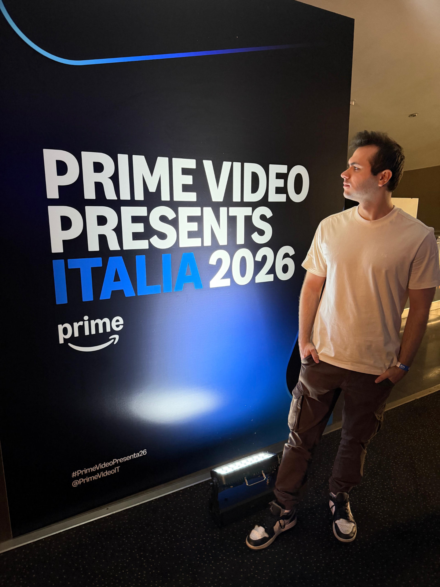 Simo all'evento Prime Video Presents Italia